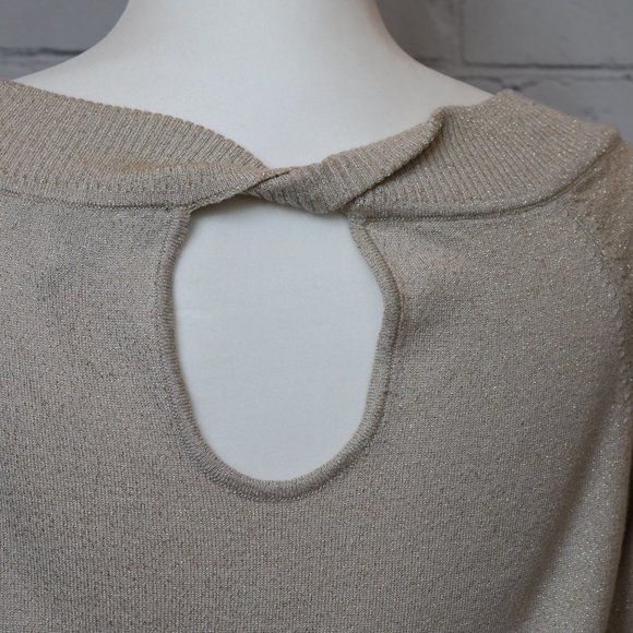 Tan and Gold Sophisticated Sweater - Picture 6 of 8